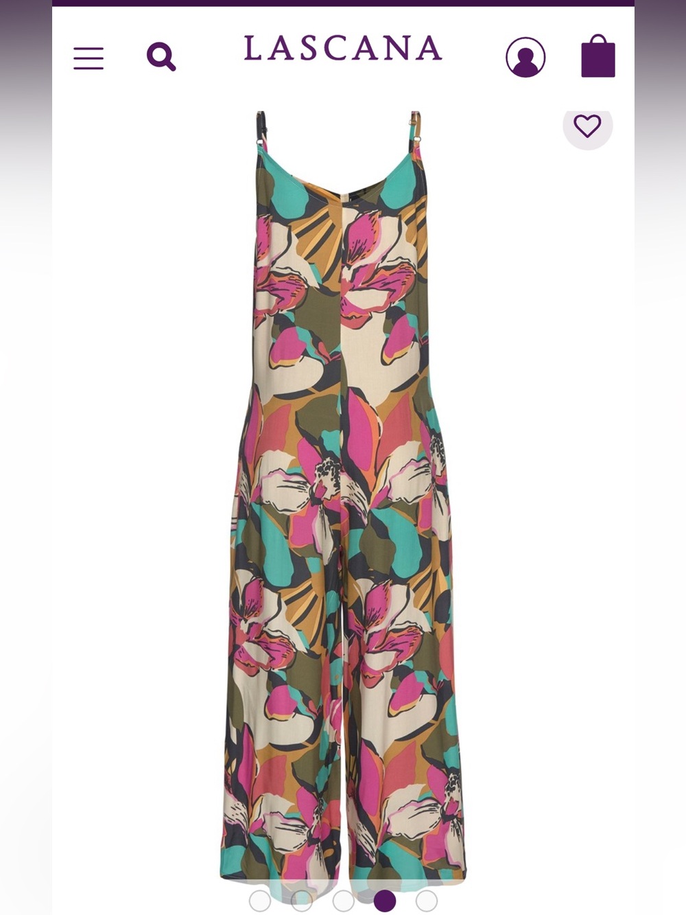LASCANA Abstract Floral Wide-Leg Jumpsuit